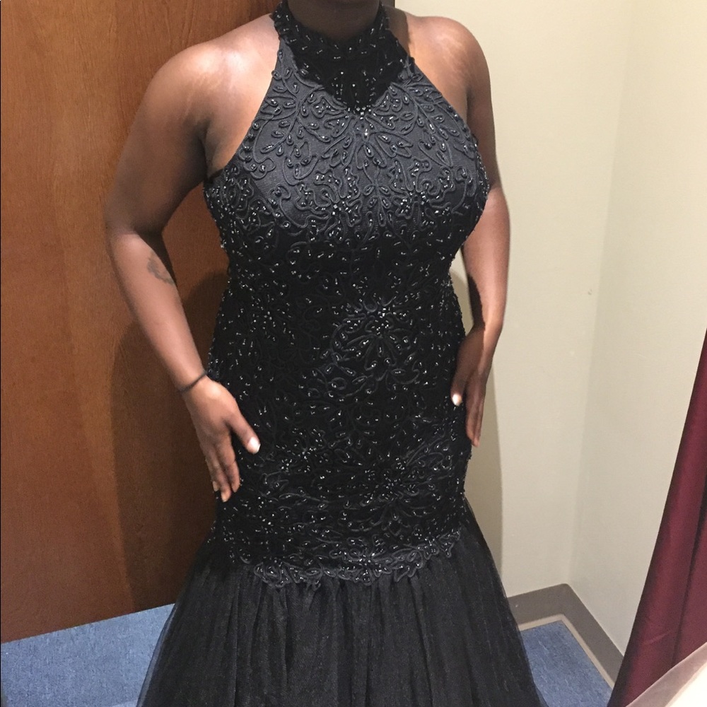 Black Formal dress.